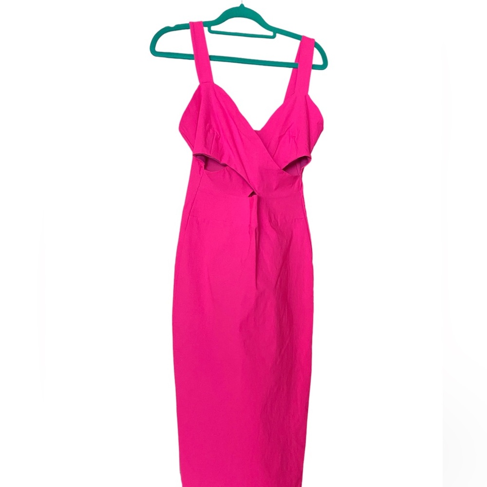 Sexy pink bodycon dress/ Vacation dress/ Sexy midi dress / Pink summer dress